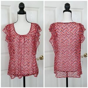 Collective Concepts chevron print blouse S